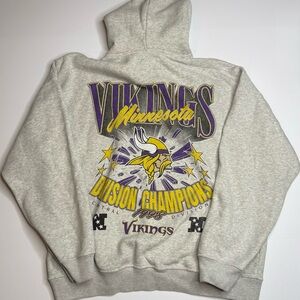 Abercrombie & Fitch Minnesota Vikings NFL ‘98 Division Champs Hoodie Size Large